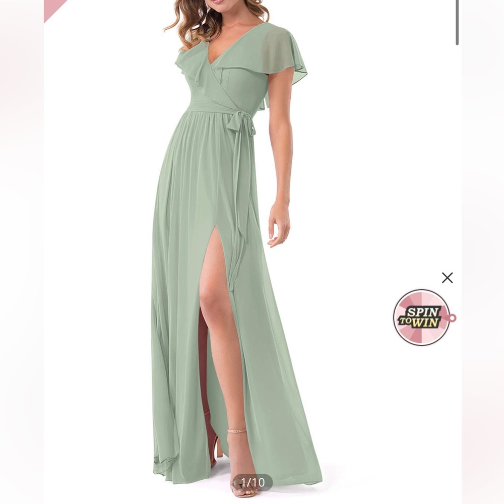 Azazie Bridesmaid Dress - Dusty Sage